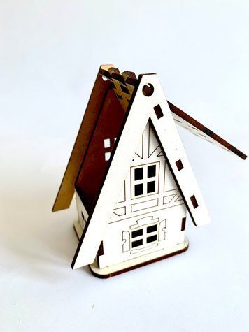 Будиночок скринька з дахом, що відкривається N14 6 х 6,5 х 10 см As-6250 фото